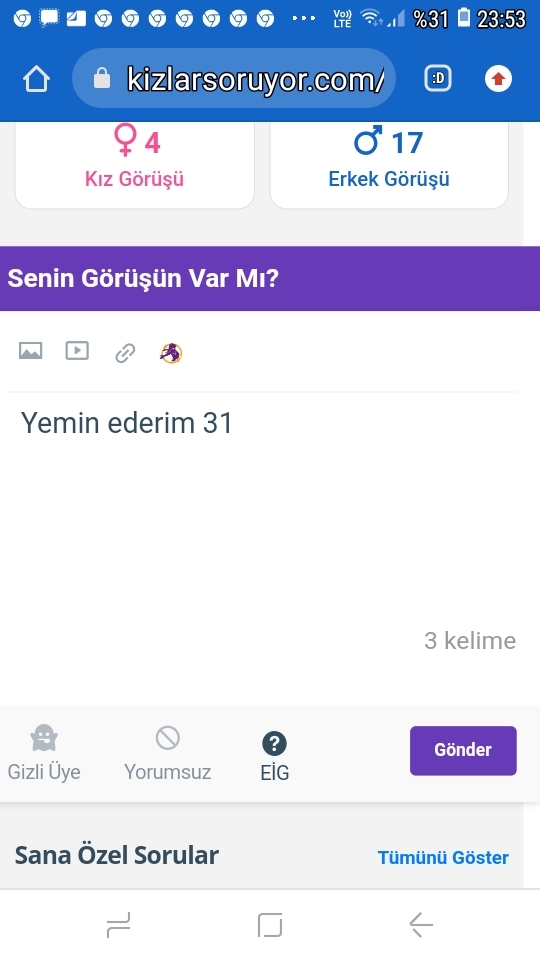Telefon şarjın kaç?