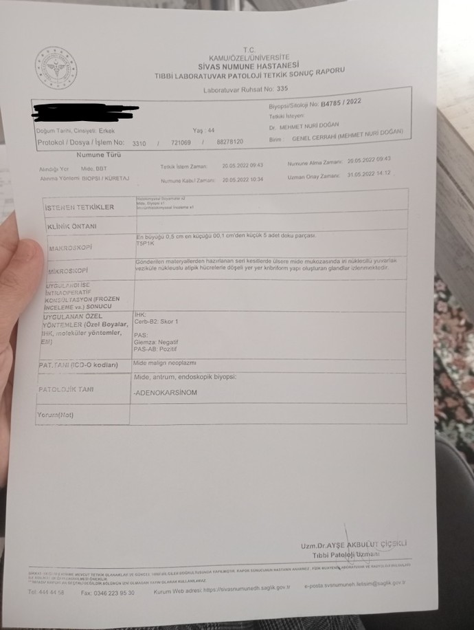 Mide kanseri kaçıncı evre?