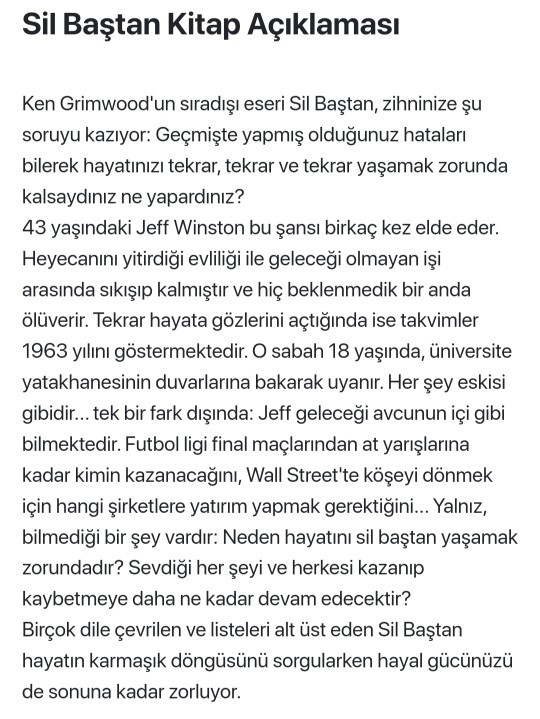 Bir yapımcısısınız. Hangi kitabın dizi/filmini yapardınız?