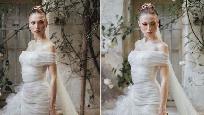 Duygu Özaslan dün akşam evlendi 🎉 Gelinliğine 10 üzerinden kaç verirsiniz?