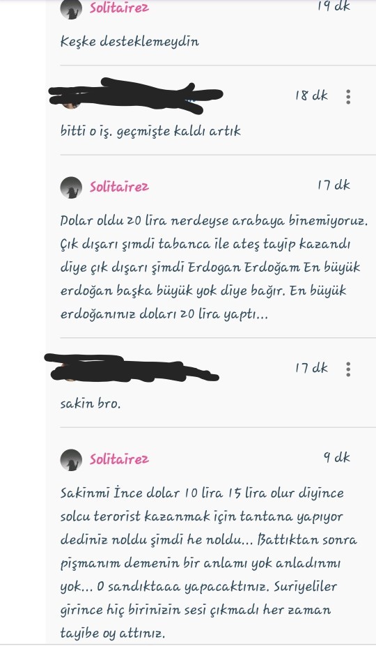 Erdoğana oy attım pişmanım diyen bir kişiye yazdıklarım sizce nasıl?