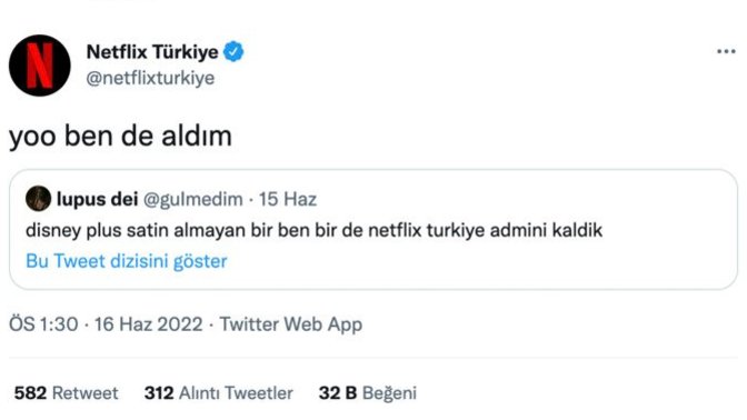 Netflix admini bile Disney Plus üyeliği almış. Sen aldın mı?