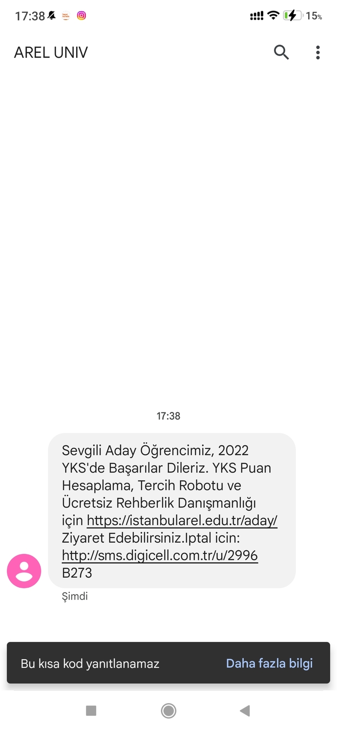 Arel üniversitesi aradı beni açmadım niye arıyorlar?