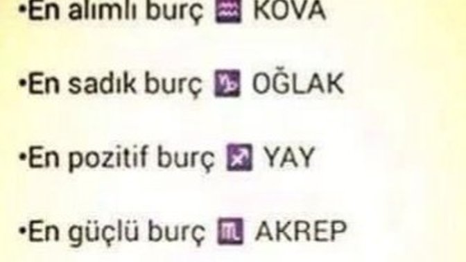 Burcun senin için ne söylüyor?