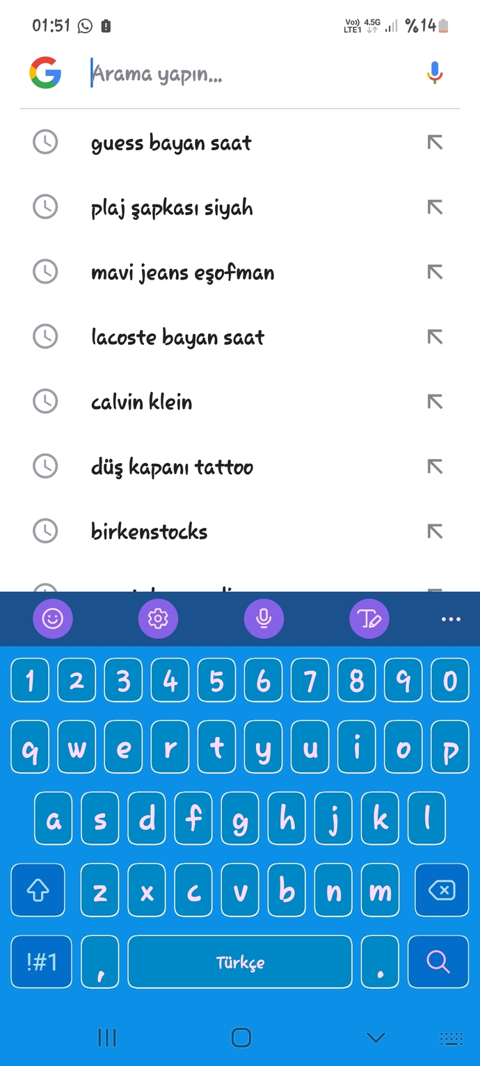 Google'da en son ne arattınız?