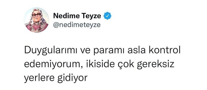 Kontrolsüz olduğunuz neler var?