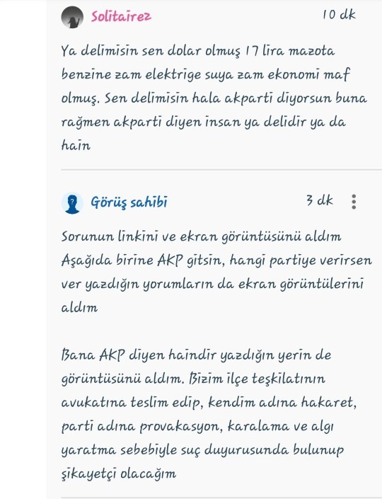 Arkadaşlar Erdoğana oy veren haindir dedim diye beni şikayet edecekmiş ceza alır mıyım?