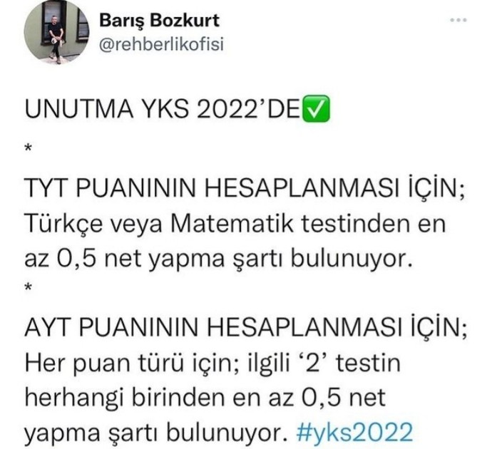 Yks de matematik yapmazsam puanım hesaplanır mı?
