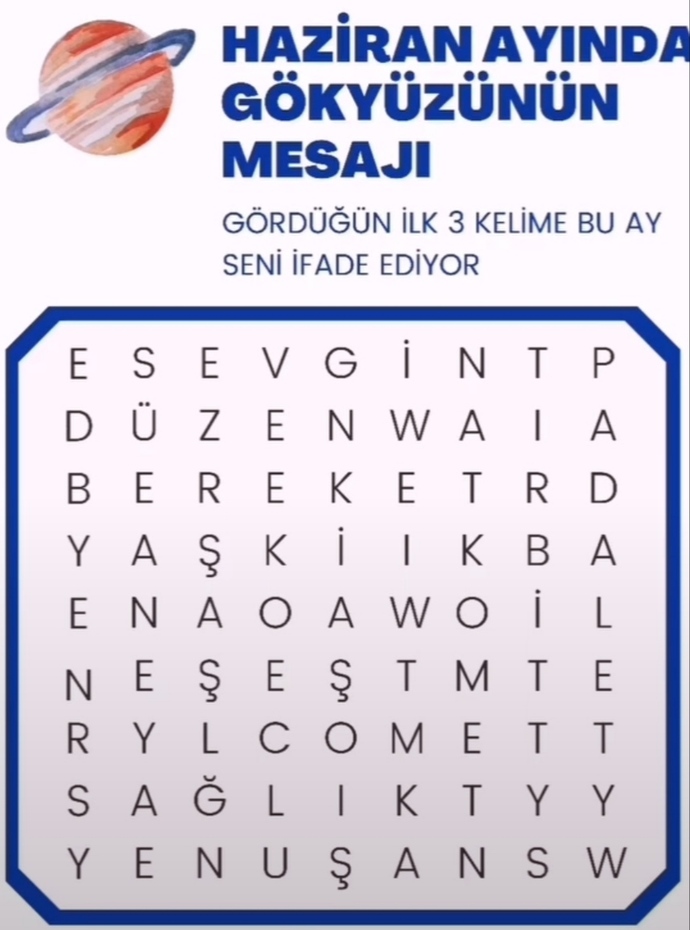 Gördüğünüz 3 Kelime nedir?