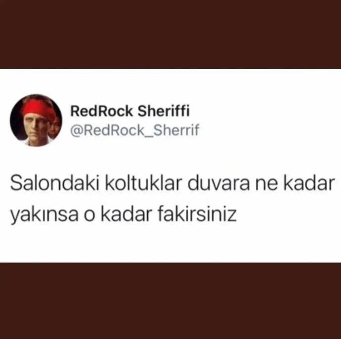 Küçük bi fakirlik testi yapalım mı?