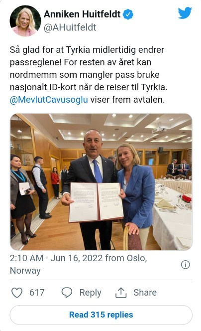 Türkiye ve Norveç arasındaki vizesiz seyehat antlaşmasını duydunuz mu?