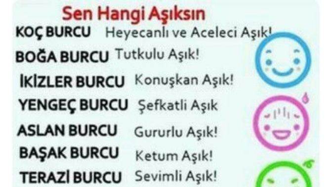 Burcunuza göre nasıl bir aşıksın?