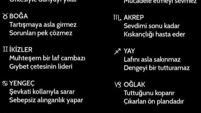 Burcuna göre bir tatlı/ekşi özelliğin nedir?