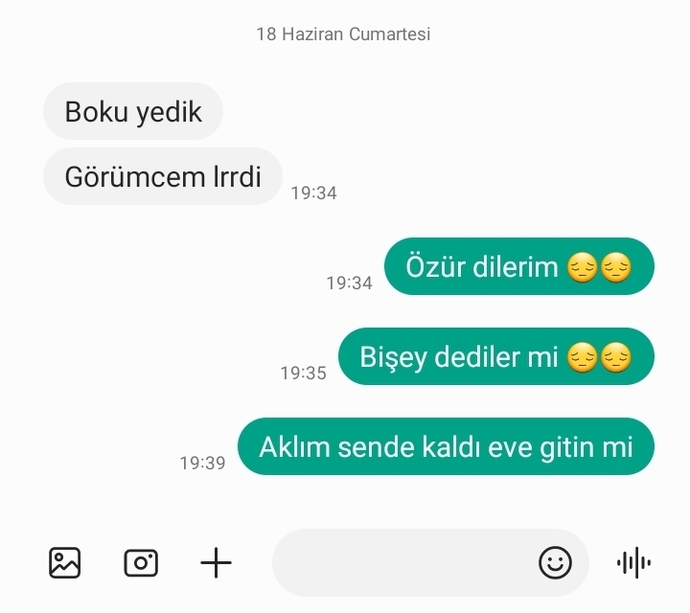 Çok fena yakalandık bişey olmasın ya?