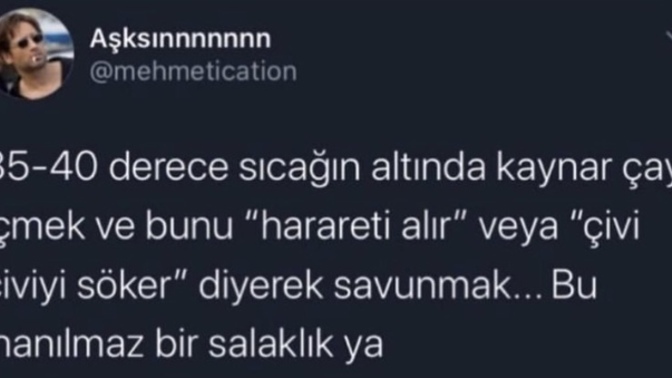 Yaz aylarında çay içilir mi?