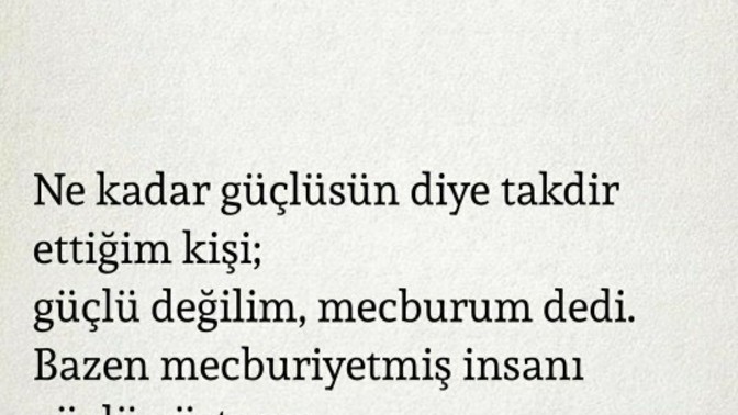 Güçlü müsünüz, Gücünüzü nerden alıyorsunuz?