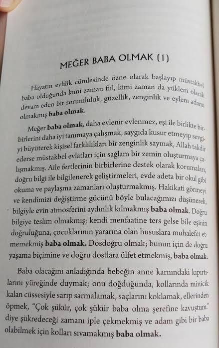 Sizce "baba" olmak ne demek?