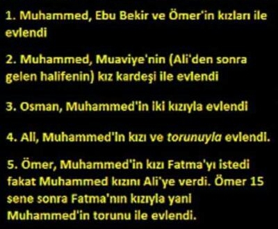 Peygamber ve Halife evliliklerini neden türkler eleştiriyo?