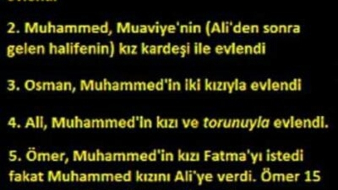 Peygamber ve Halife evliliklerini neden türkler eleştiriyo?
