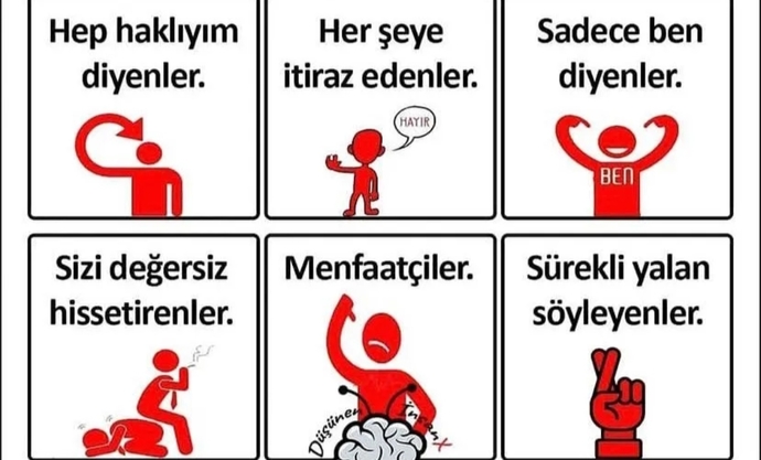 Siz hangi insanlardan uzak durursunuz?