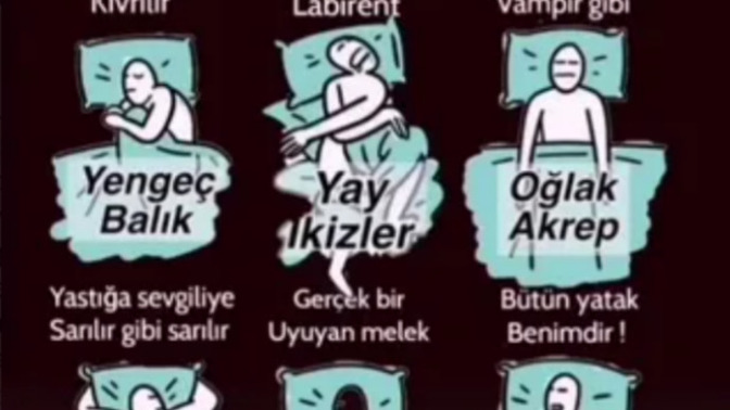 Burcuna göre nasıl uyuyorsun😴?