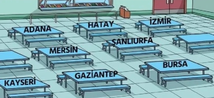 Karnın çok acıktığında hangi şehrin masasına oturursun?