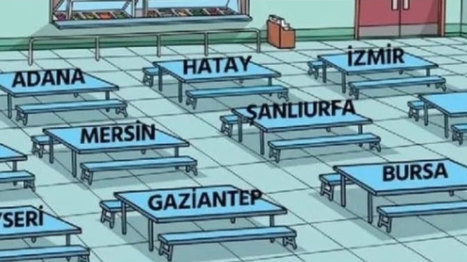 Karnın çok acıktığında hangi şehrin masasına oturursun?