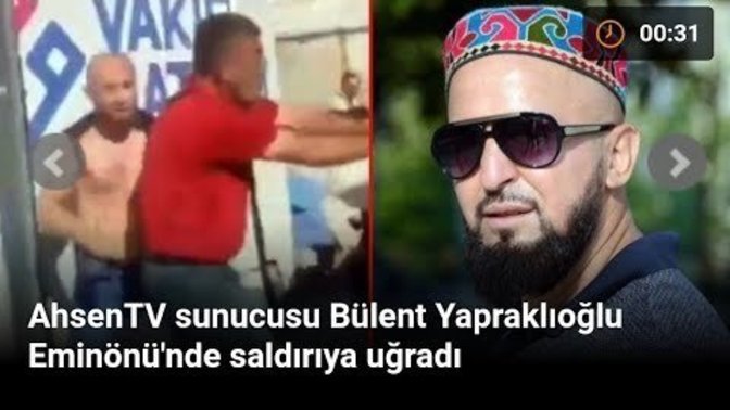 Ahsen TV muhabiri ekonomi çok iyi dediği sırada yumruklandı! Hiç Ahsen TV'yi seyrettiniz mi?