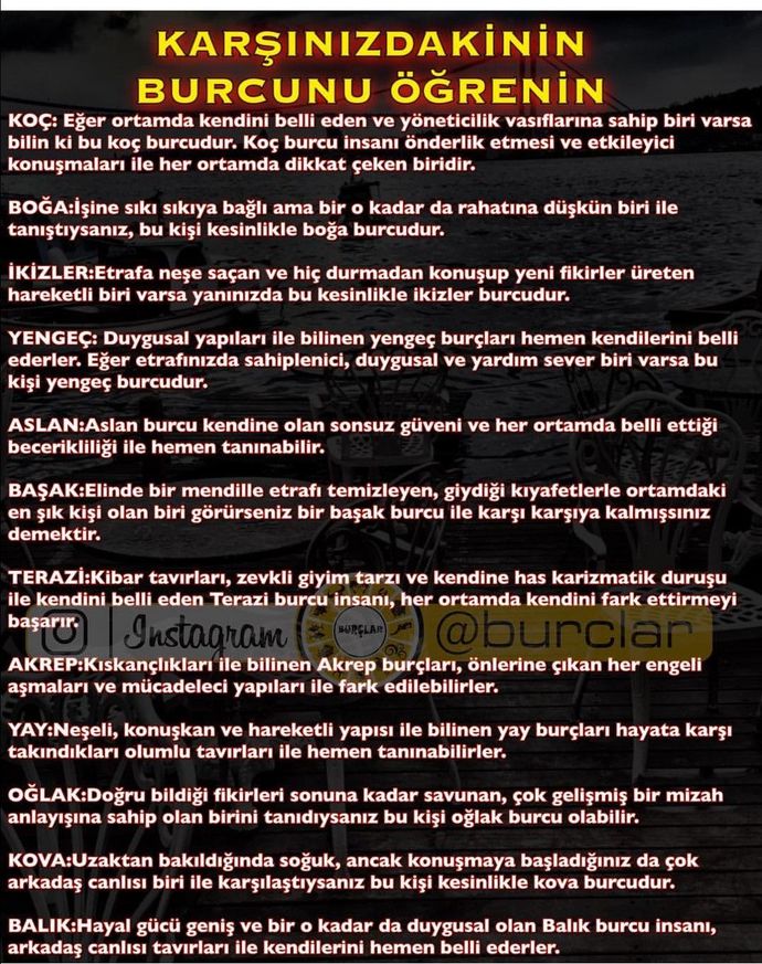 Karşınızdaki kişinin burcunu nasıl anlarsınız?