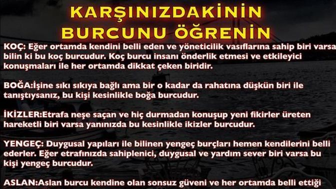 Karşınızdaki kişinin burcunu nasıl anlarsınız?