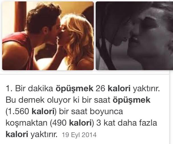 Öpüşmek bu kadar kalori yaktırıyorsa, fazla kilosu olanları kimse öpmüyor mu?