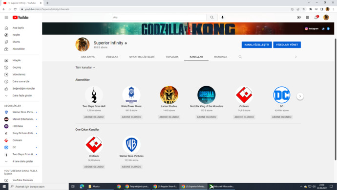 Takip ettiğiniz youtube kanalları nelerdir?