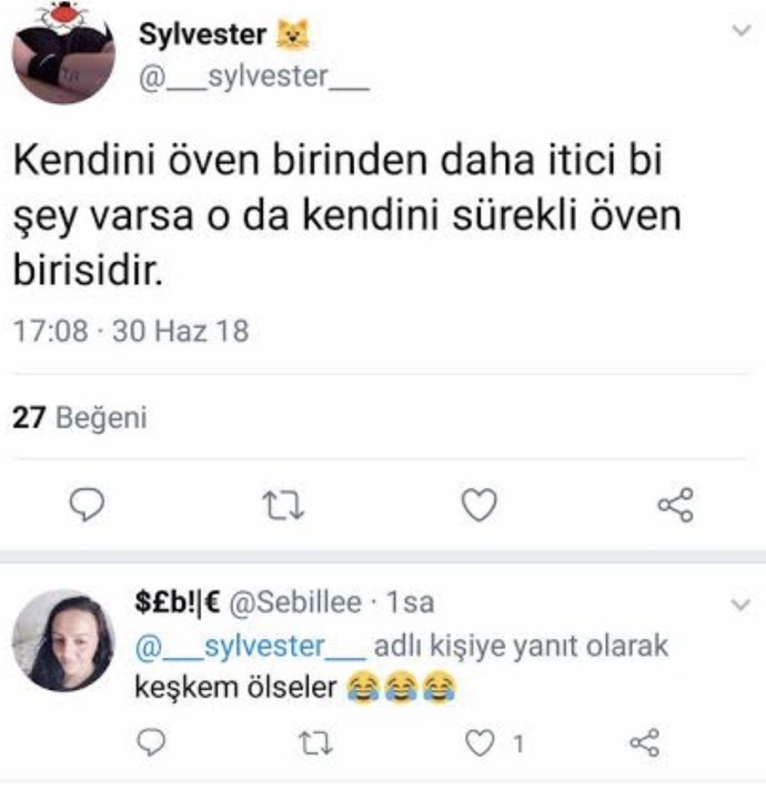 Kendini sürekli öven karşı cins sana göre itici mi, çekici mi?
