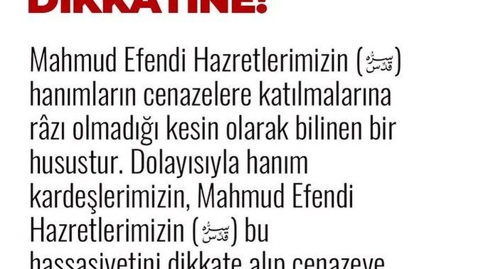 Kadınlar cenazeye katılmalı mı?