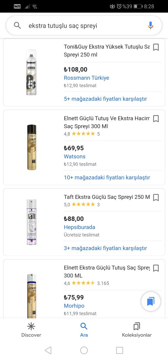 Saç sabitleyici sprey önerisi?