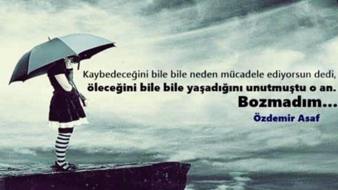 Kaybedeceğini bile bile mücadele eder misin?
