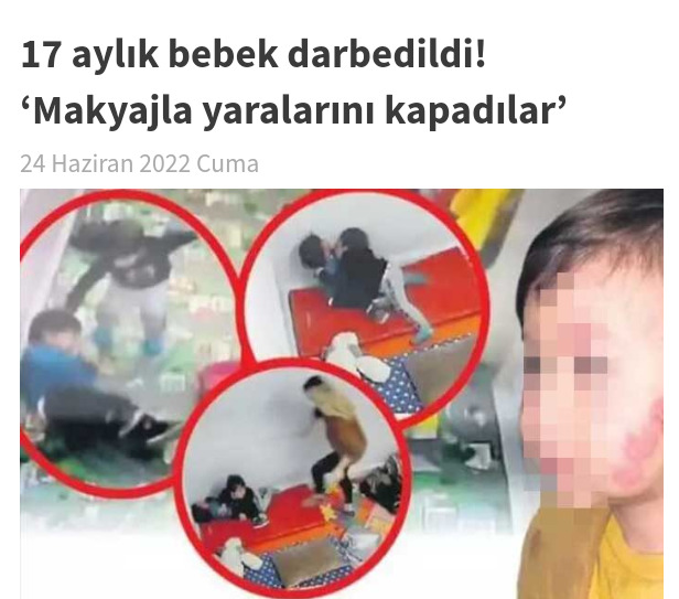 İstanbul’da 2.5 yaşındaki çocuk 17 aylık bebeği dakikalarca darp etmiş, duydunuz mu?
