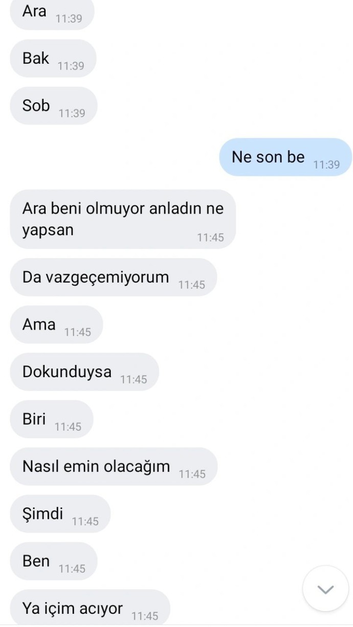 Erkek arkadaşıma dün ihanet ettim ama bana senden ne yapsan da vazgeçemiyorum diye mesaj attı saplantılı mı?