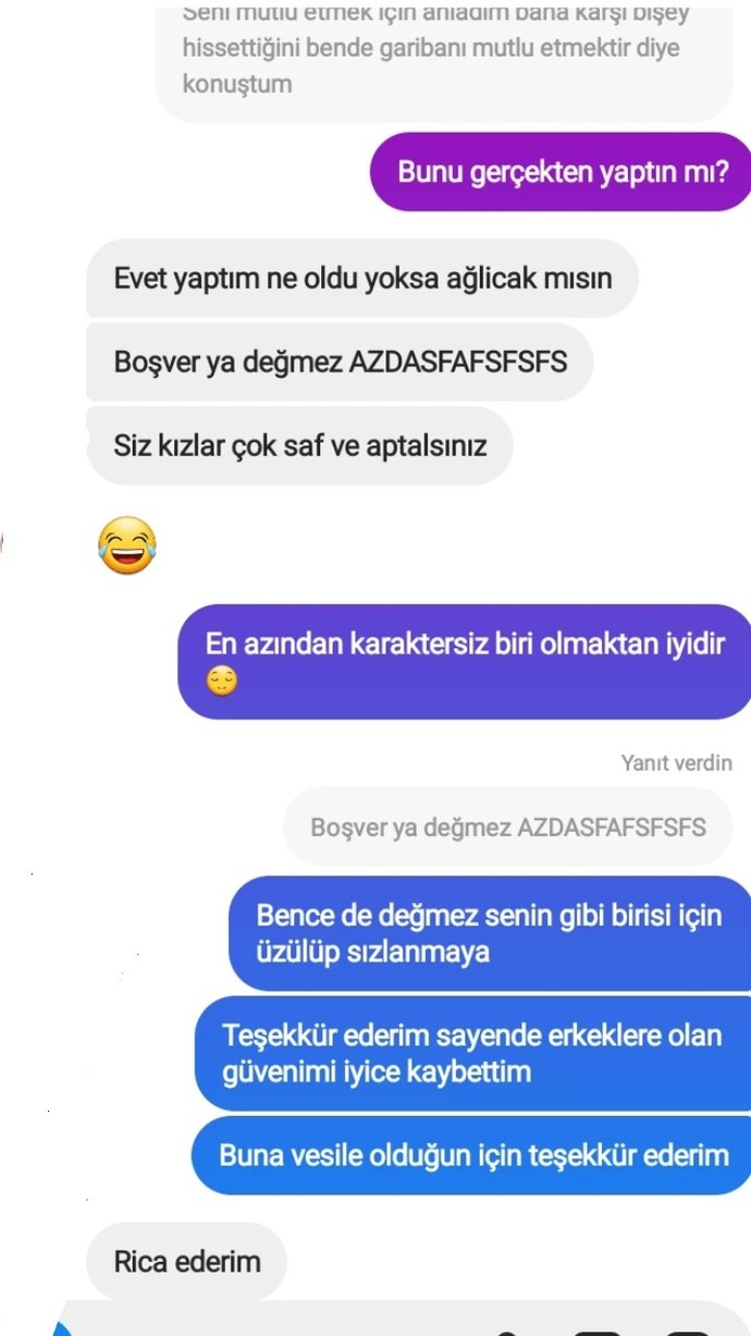 Biz ne zaman erkeklere güvenicez?