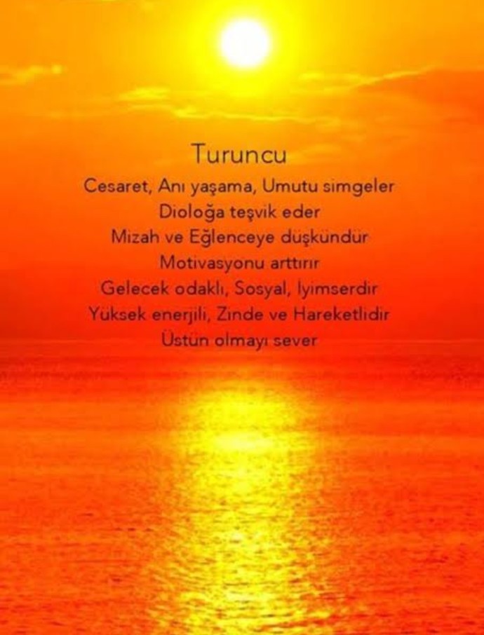 Turuncu rengi sever misiniz?
