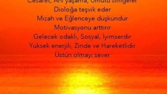 Turuncu rengi sever misiniz?