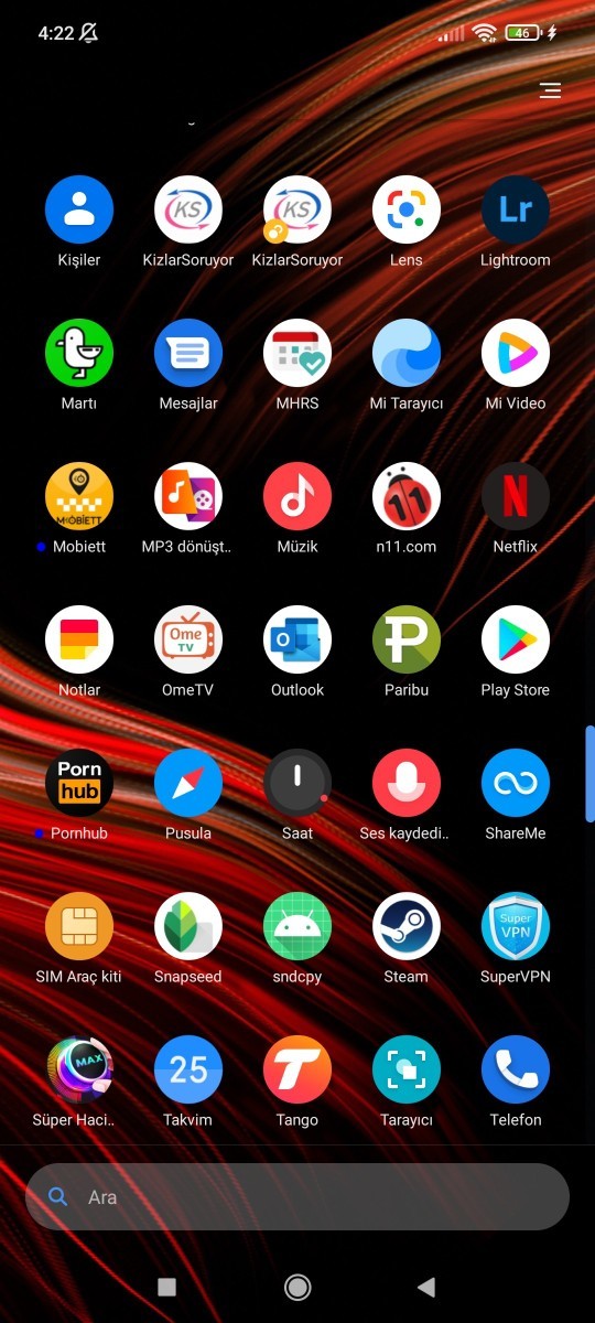 Telefonunuzda hangi uygulamalar/oyunlar var?