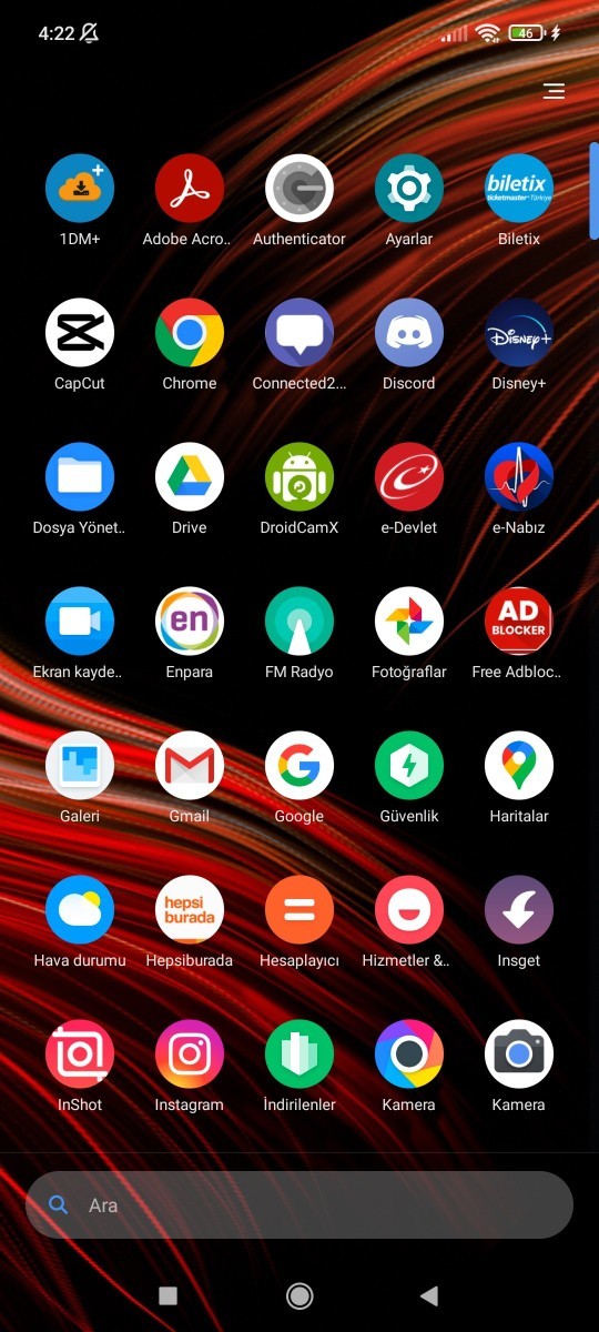 Telefonunuzda hangi uygulamalar/oyunlar var?