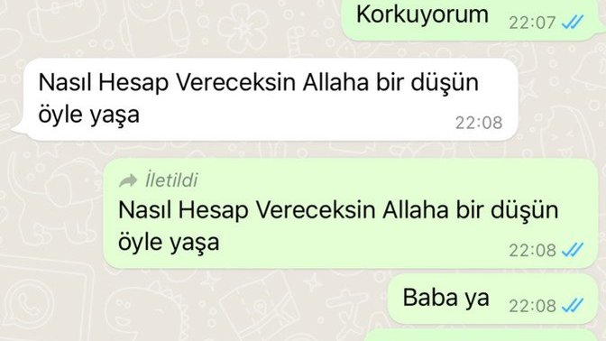 Babamla aramız çok kötü durmadan küfürler ediyor panik atak hastasıyım ölüm videoları atıyor evde böyle mesajlar düşünceniz?