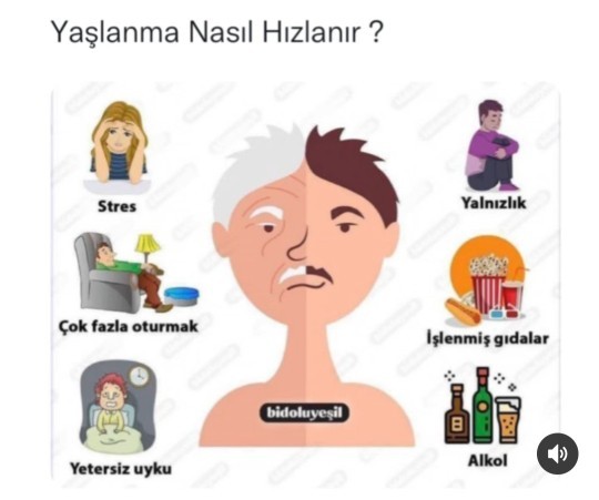 Bir insanın yaşlanmasını hızlandıran şeyler nelerdir sizce?