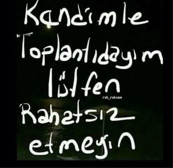 İnzivaya çekildiğiniz zaman kapınıza bir yazı bırakacak olsanız ne olurdu?