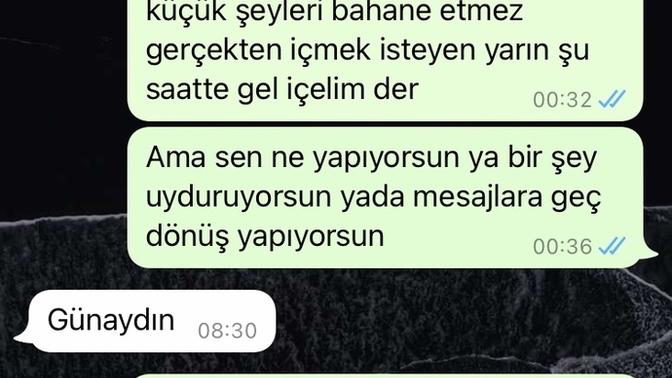 Hem kahve içmek istiyor hem de sallıyor amacı ne?
