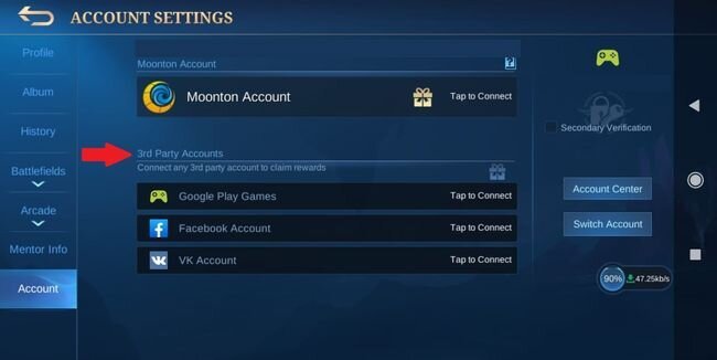 Mobile Legends hesabımdan nasıl çıkış yapabilirim?