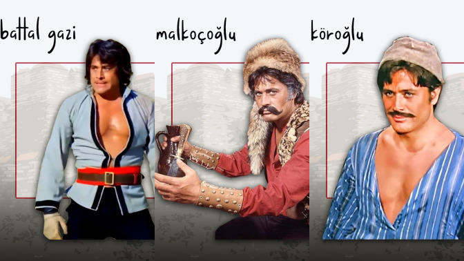 Cüneyt Arkının canlandırdığı karakterler