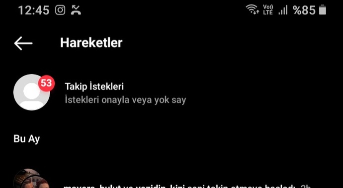İnstagram'da bekleyen kaç takip isteğiniz var?